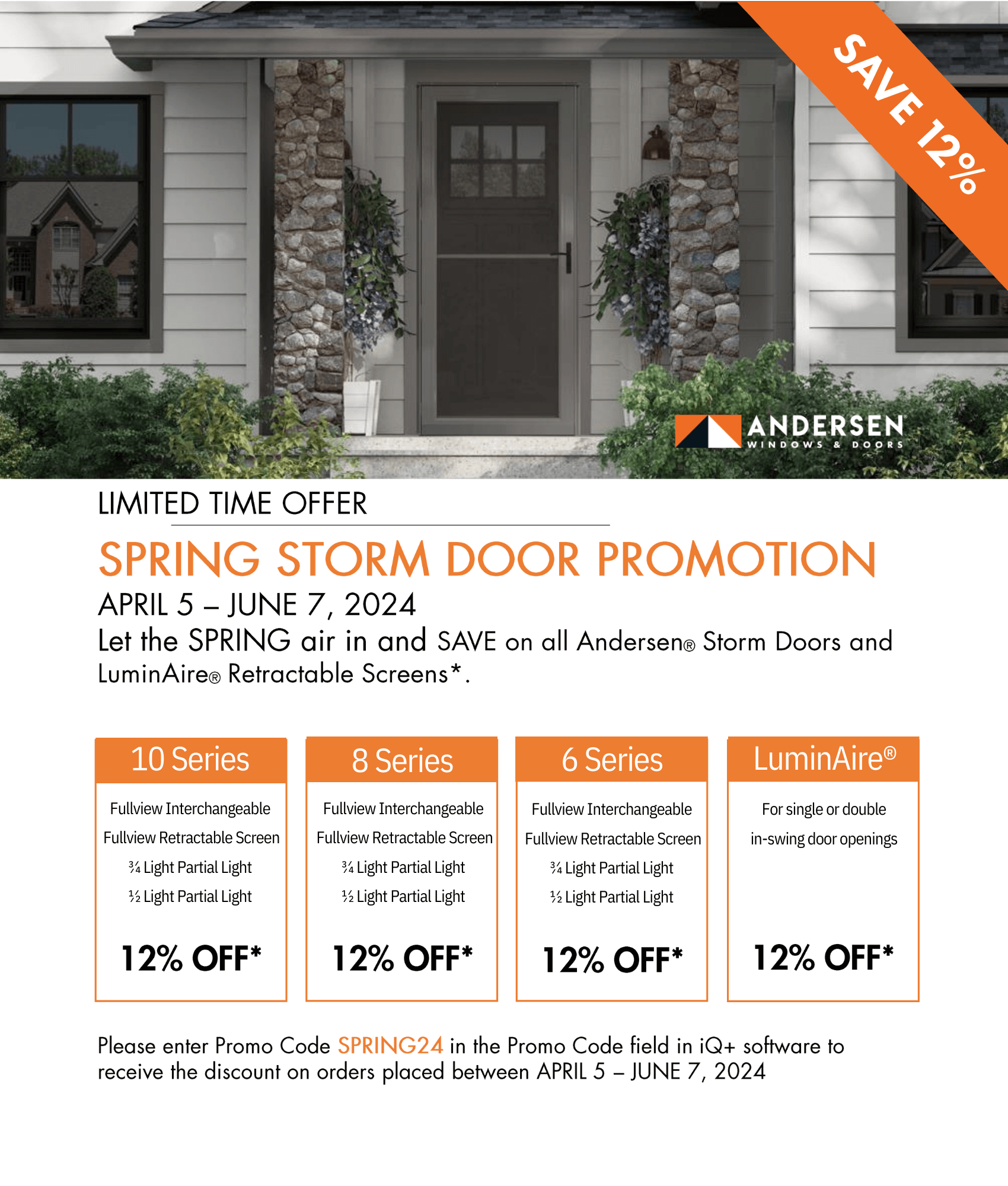 Flyer for Anderson Window Promotion