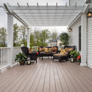 Azek Arbor Silver Oak